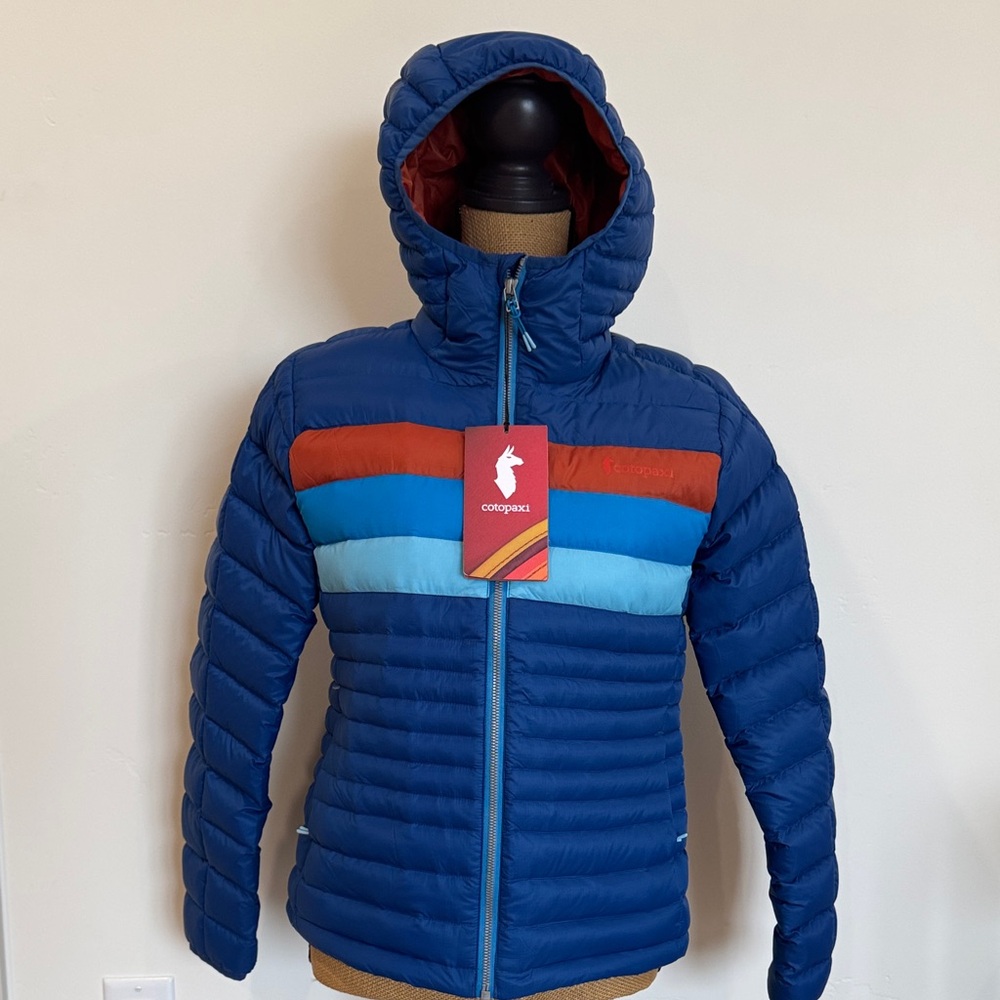 Cotopaxi Fuego Down Jacket with Pacific Stripes